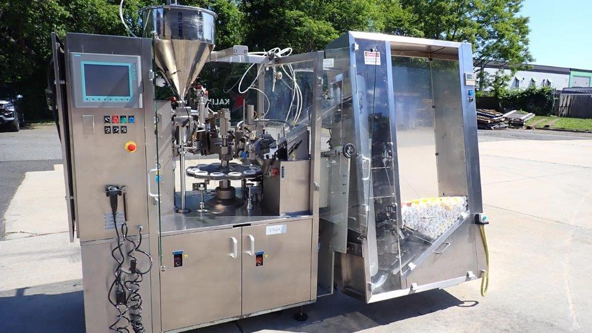 Used Kalix KX903 Hot Air Tube Filler/Sealer with Loader, 90 PM