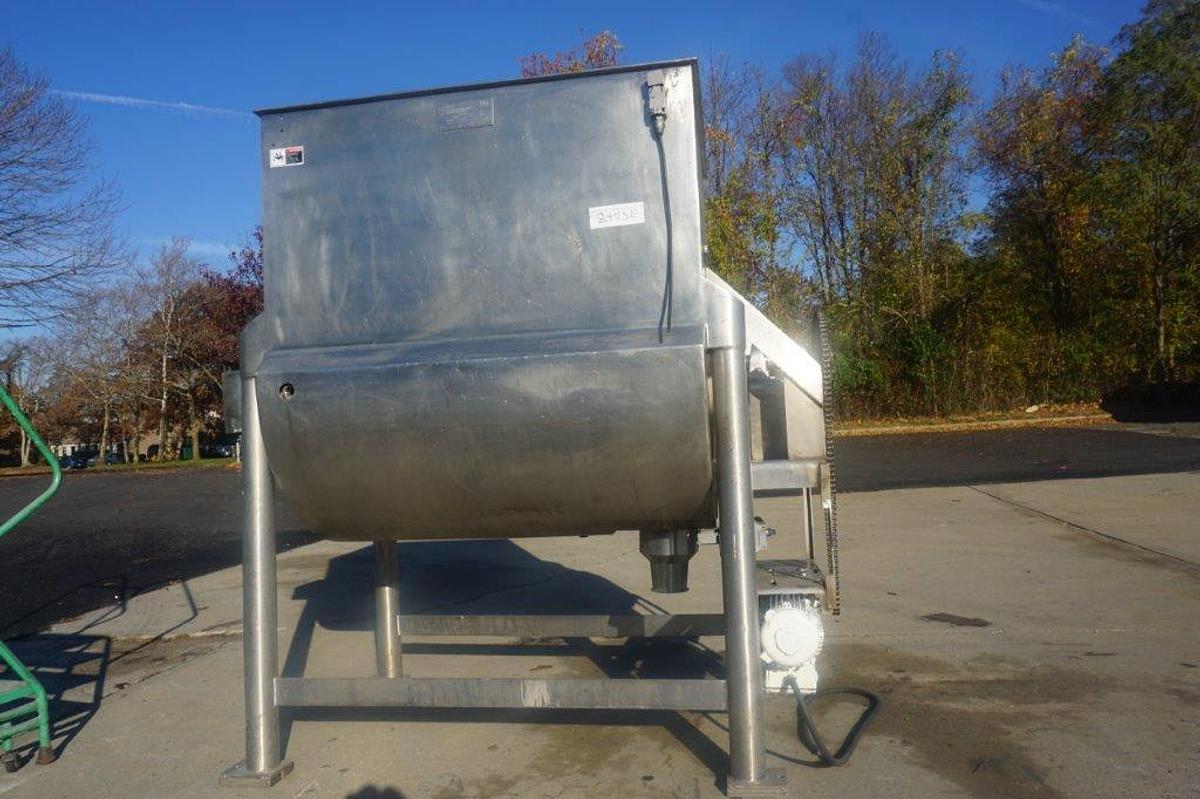Used Lee 300 Gallon Stainless Steel Horizontal Paddle Blender, 90 PSI Jacket