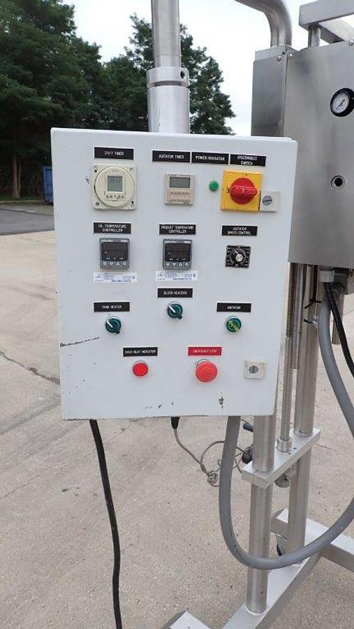 Used 30 Liter Cavalla Self-Contained SS Jacketed Mix Tank, Bottom Agitator