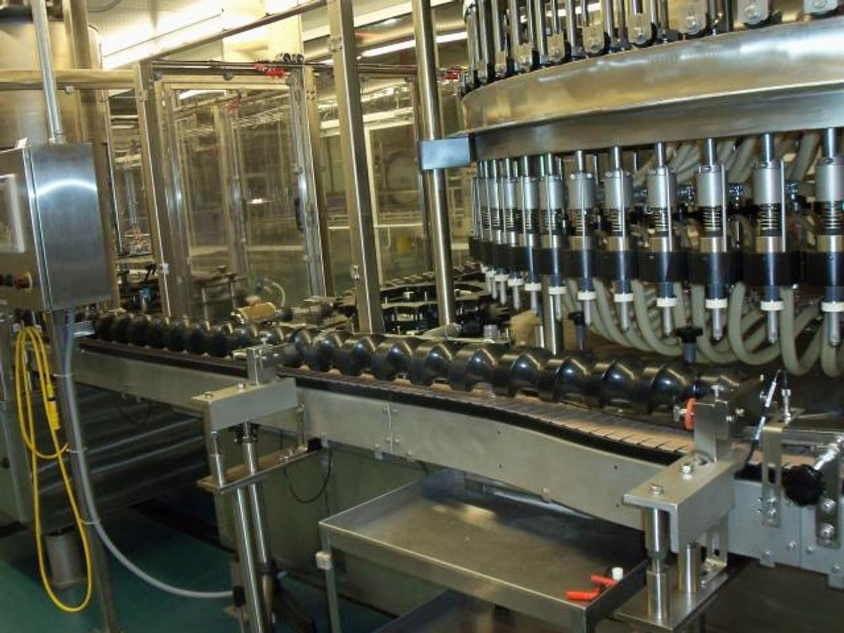 Used US Bottlers 72 Spout Rotary Filling & Capping Machine, Stainless Steel