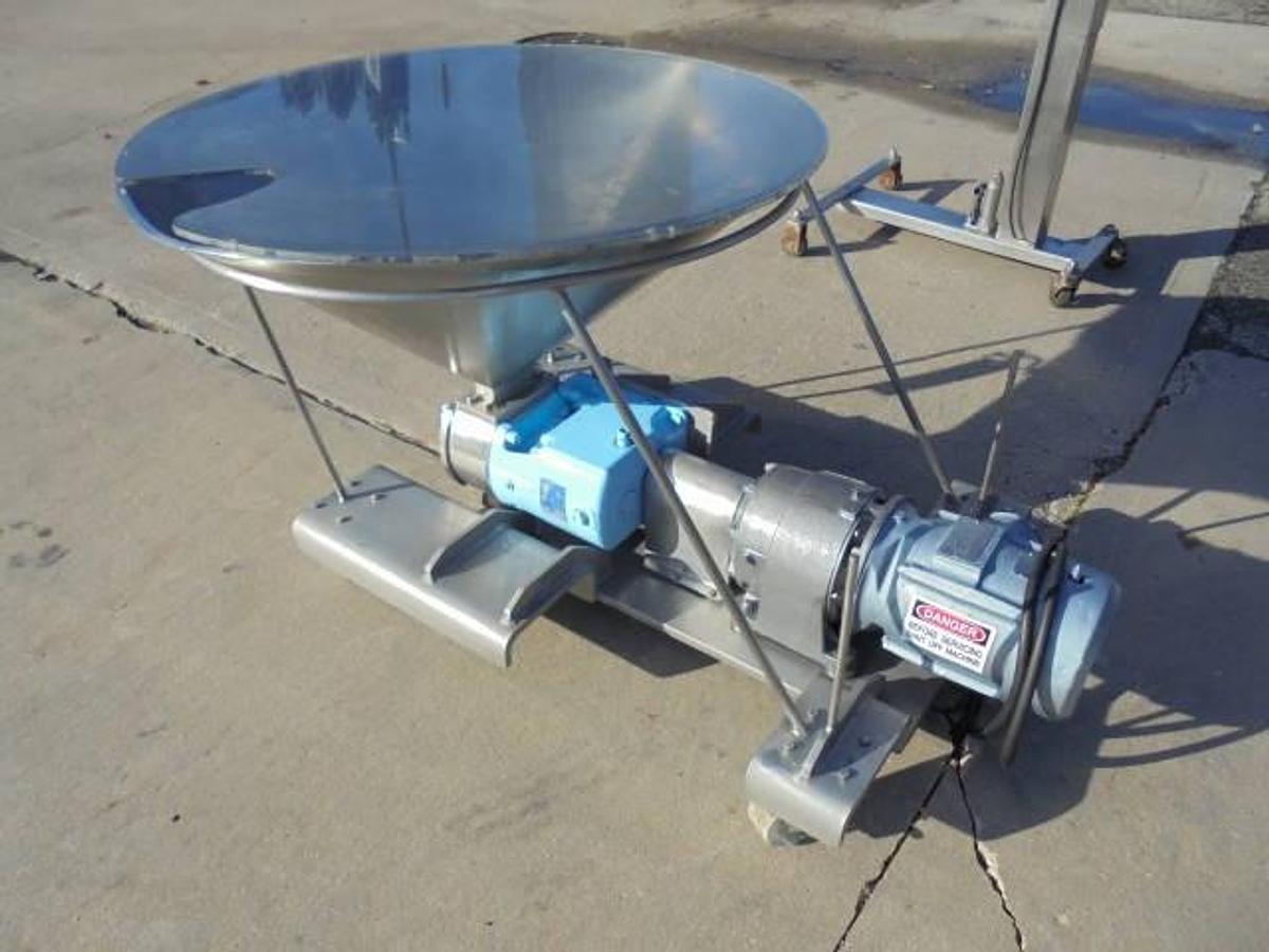 Used G&H Hopper Fed Positive Displacement Pump, 5HP