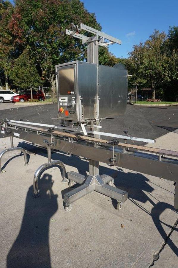 Used Axon EZ-100 Tamper Evident Neck Bander/Sleever, Stainless Steel