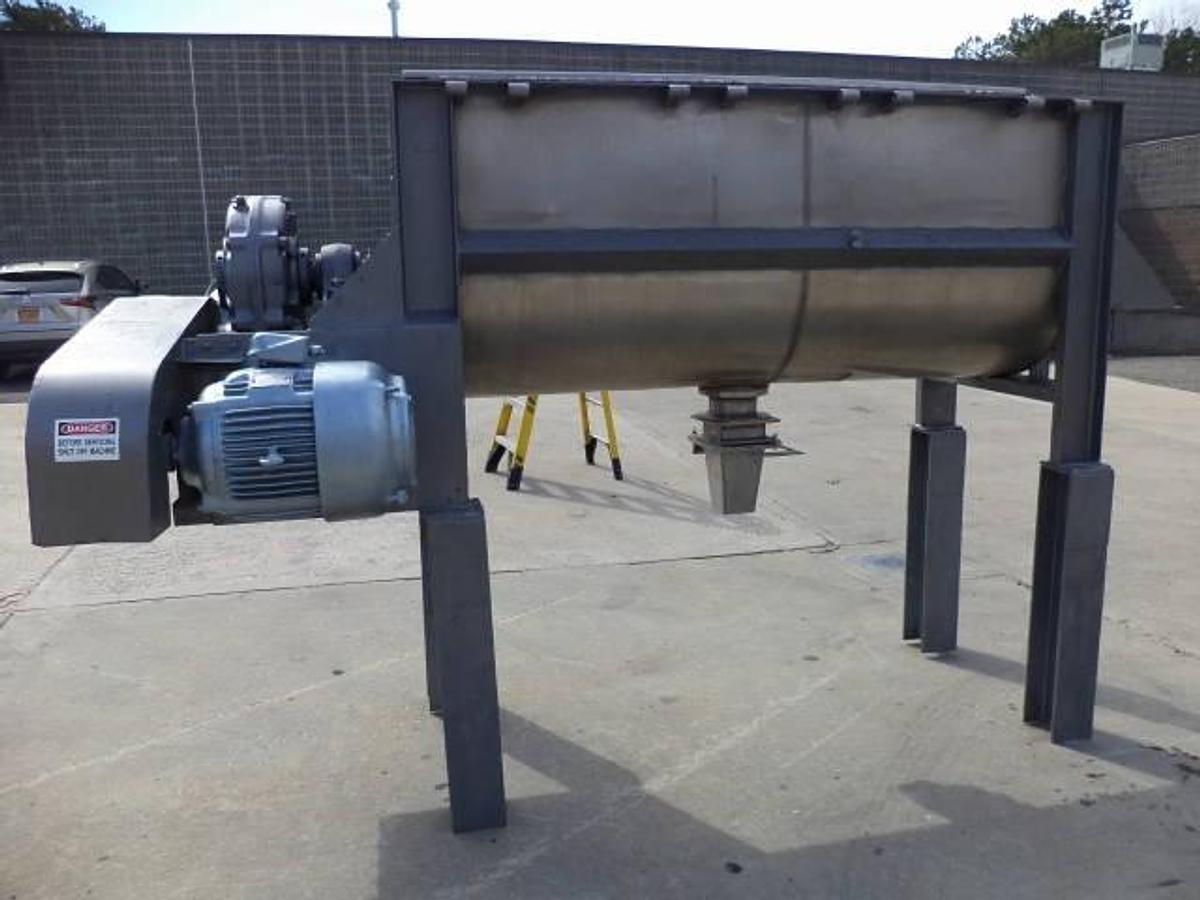 Used 36 Cu. Ft. Stainless Steel Double Ribbon Blender, 15HP