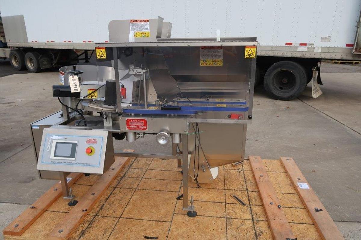 Used Kaps All AU-3S Compact Plastic Bottle Unscrambler, Stainless