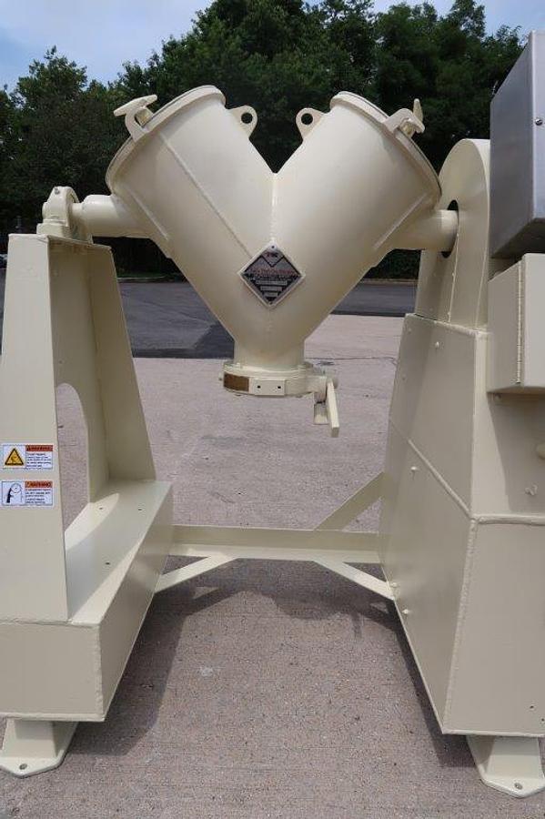 Used 1 Cu. Ft. Patterson Kelly Stainless V Blender, 325 LBS/CF Density