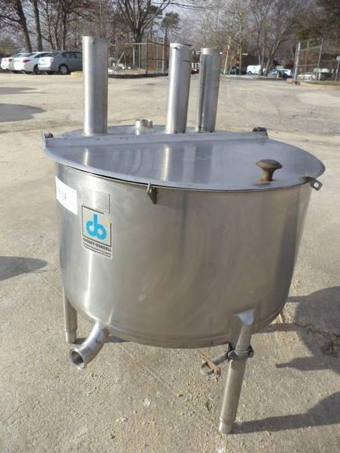 Used 50 Gallon Cherry Burrell Stainless Steel Vertical Tank