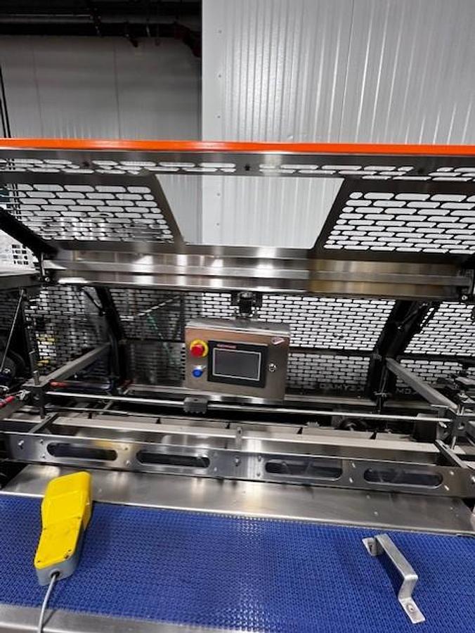 Used Keymac SS End Load Glue Cartoner, 60 Per Minute