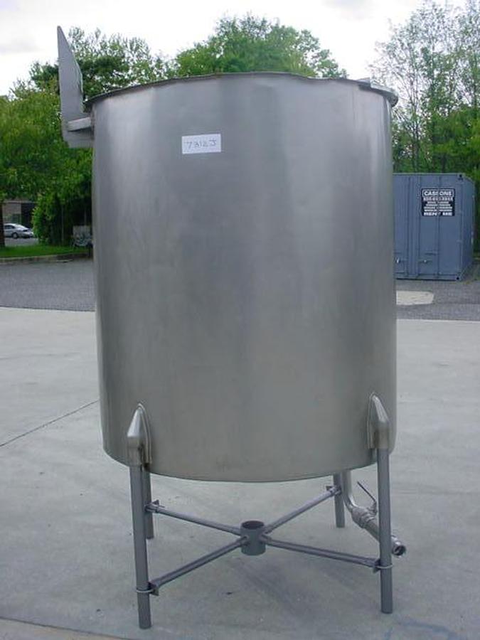 Used 540 Gallon Chem-Tek Stainless Steel Vertical Tank