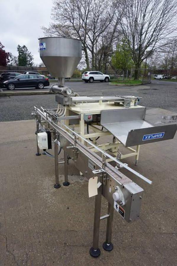 Used Simplex Four Head Piston Filling Machine