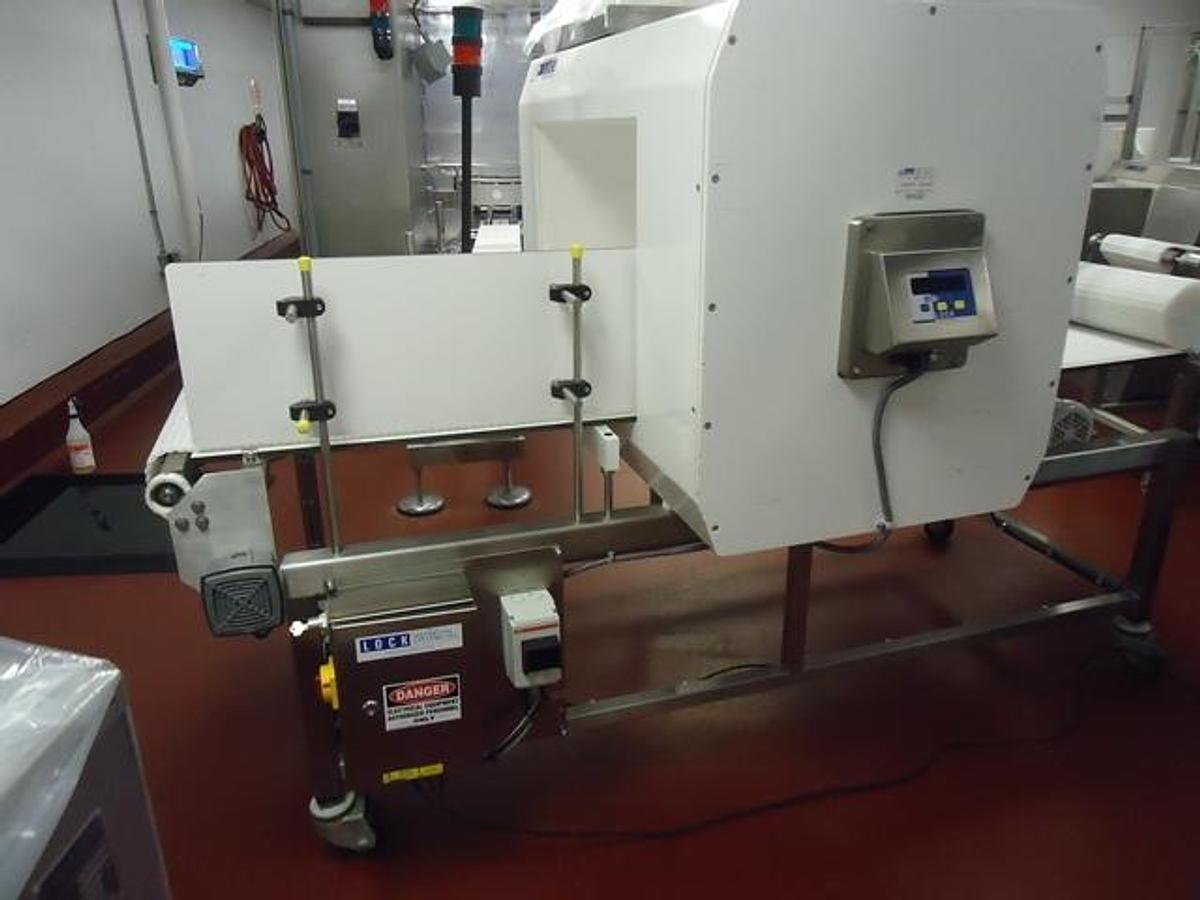 Used Lock 29 ½ In. Wide x 21 In. High MET30+ Conveyorized Metal Detector