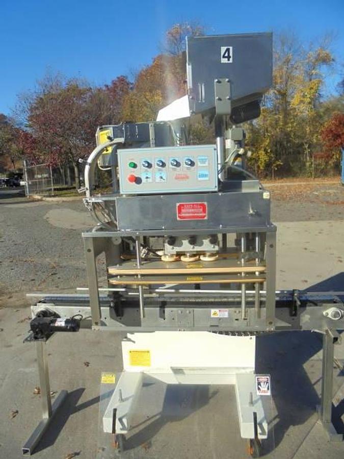 Used Kaps-All A6 Six Spindle Screw Capping Machine, 150 Per Minute