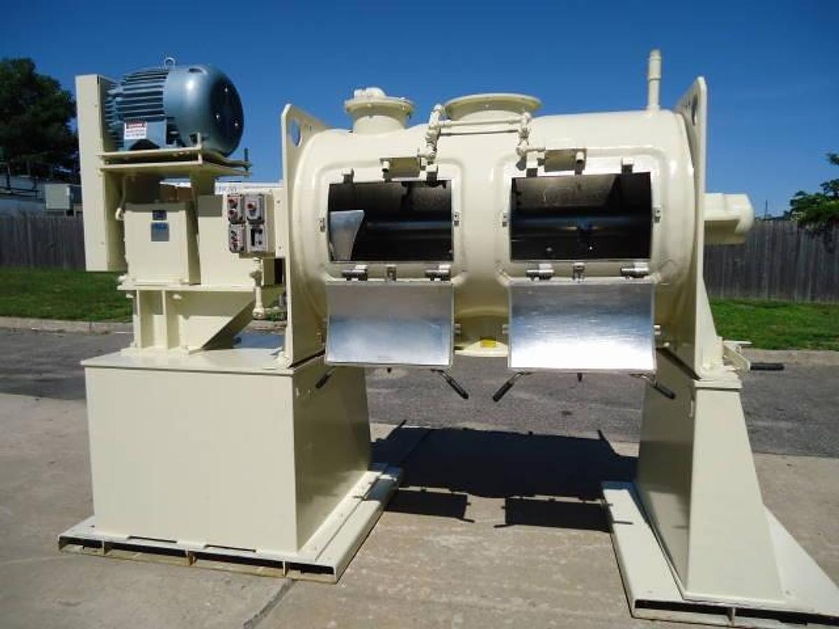 Used Littleford Fkm-1200-E Stainless Plow Mixer, 75 Psi Jacket