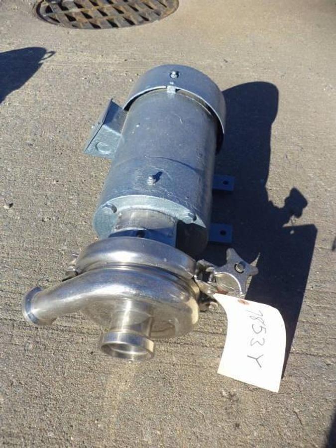 Used Cherry Burrell “Flex-Flo” 1-1/2 in. X 2 in. Stainless Steel Sanitary Centrifugal Pump