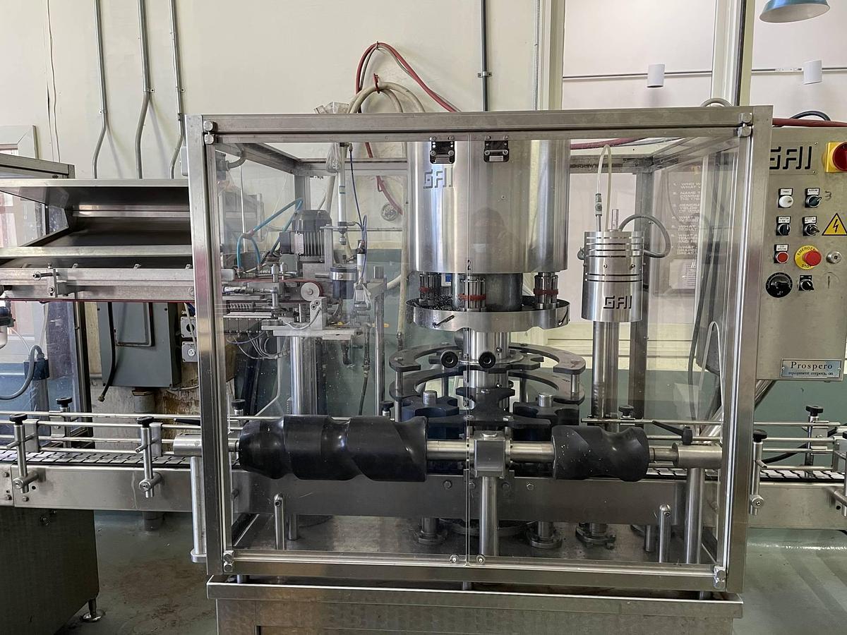 Used GAI Prospero Wine Bottling Line, 44 Bottles Per Minute