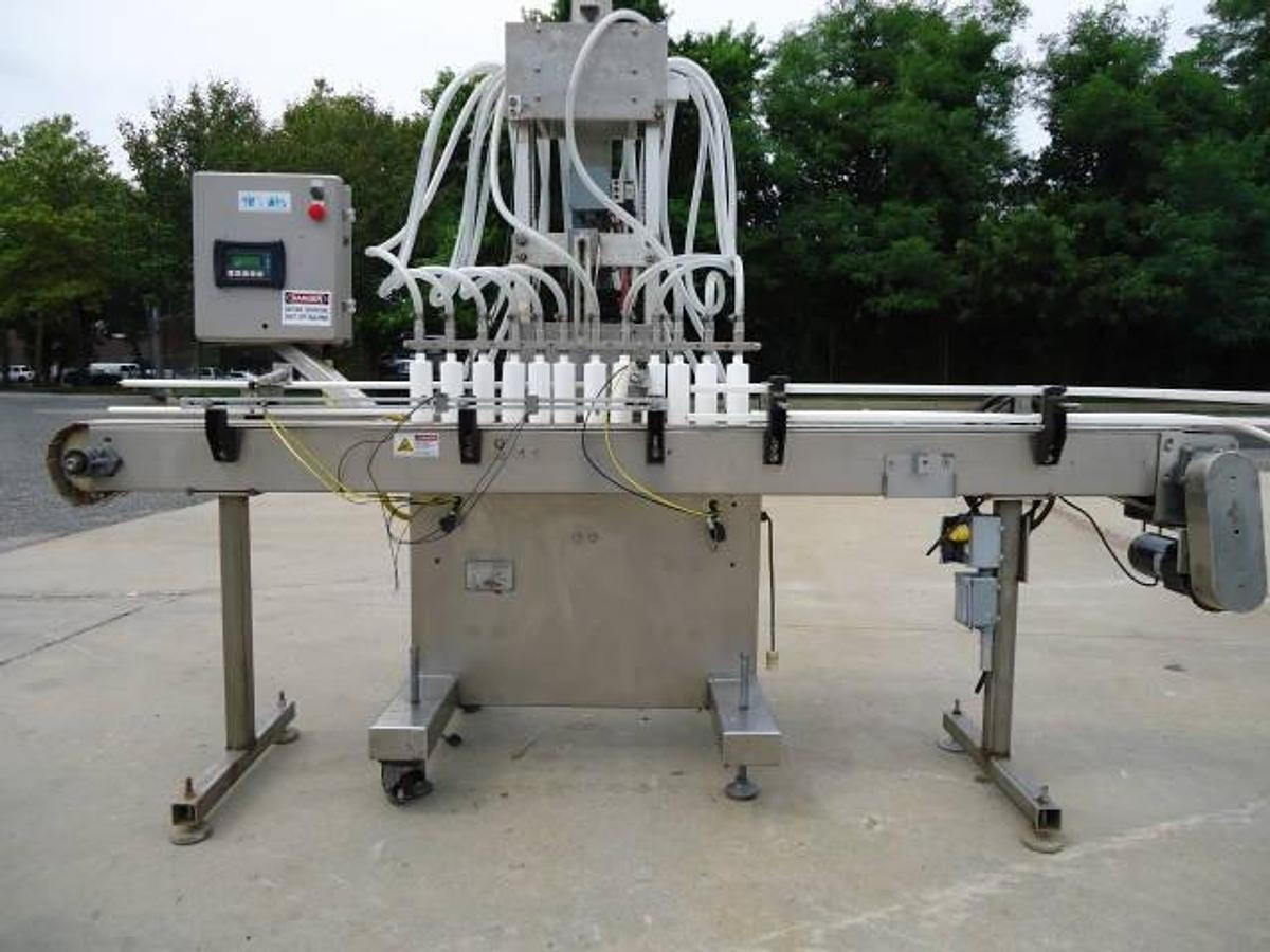 Used Kaps All/Fills-All Vol-32 twelve piston automatic filler