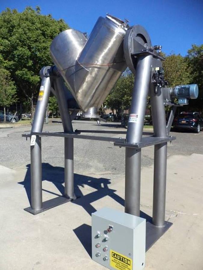 Used 10 Cu.Ft. Patterson Kelley Stainless Steel “Liquid-Solids” “V” Blender
