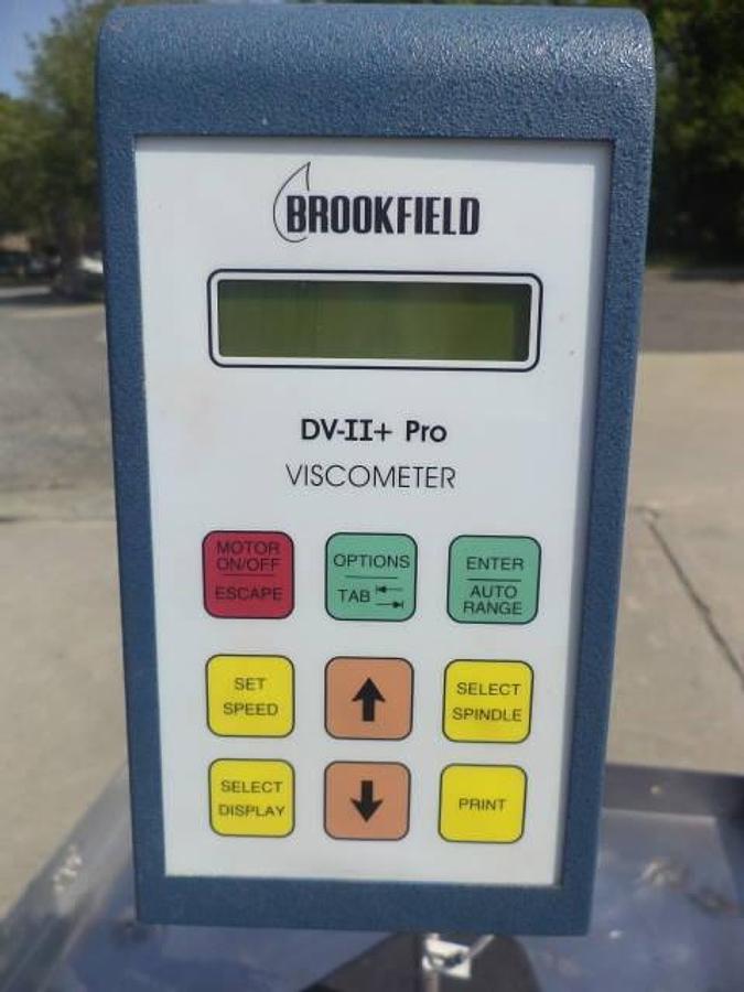Used Brookfield RDV-II+Pro Tabletop Laboratory Viscometer, Single Phase