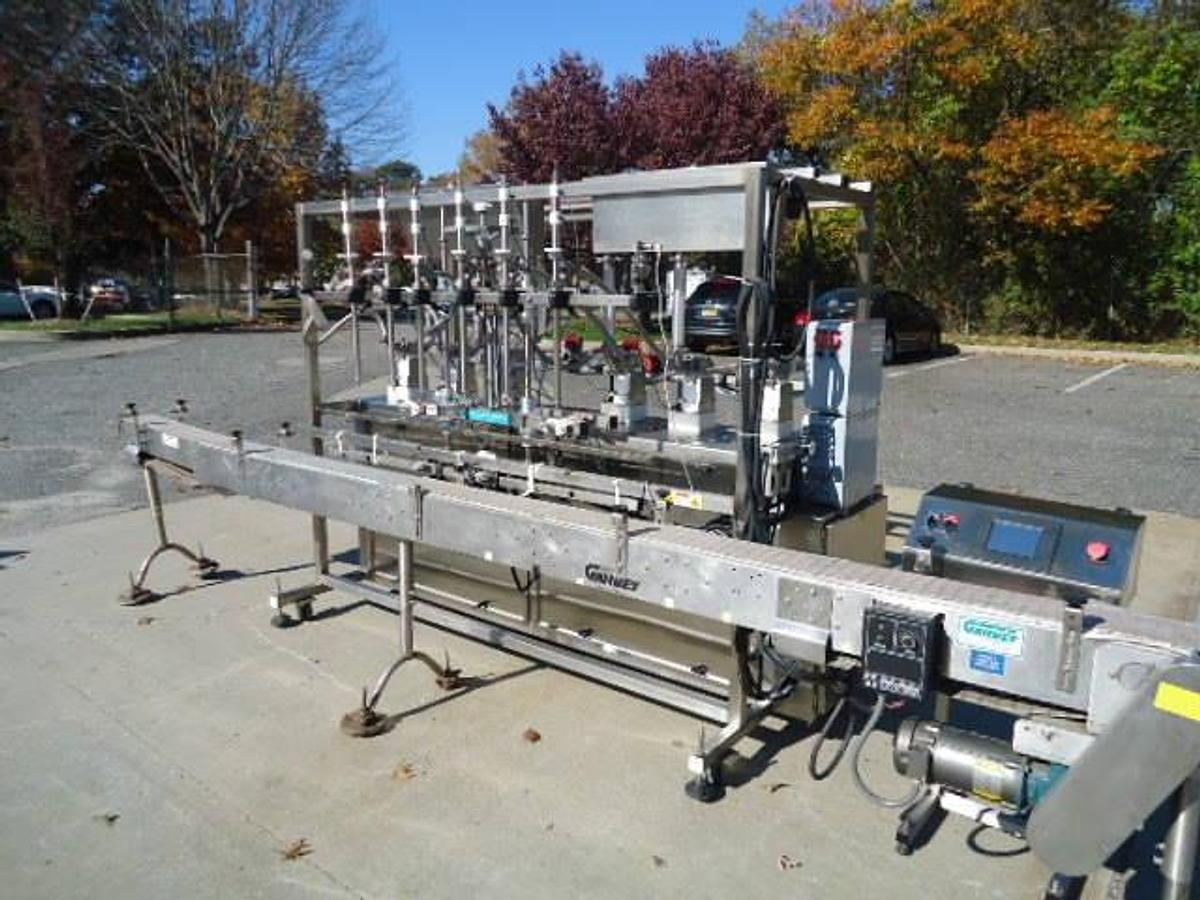 Used Inline Filling Systems Servo positive displacement filling machine