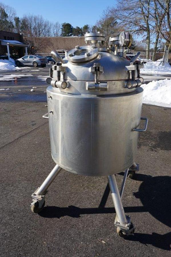 Used 35 Gallon APV Crepaco SS Jacketed Pressure Kettle, Portable
