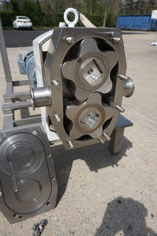 Used APV 2 Inch X 2 Inch SS Positive Displacement Pump, 5 HP