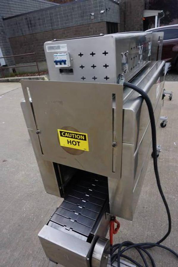 Used 10 In. Wide X 13 In. High Shrink Tunnel with 15 Ft. Long Conveyor