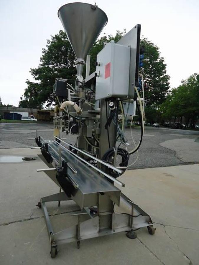 Used E-Pack Pneumatic Two Head Piston Filler