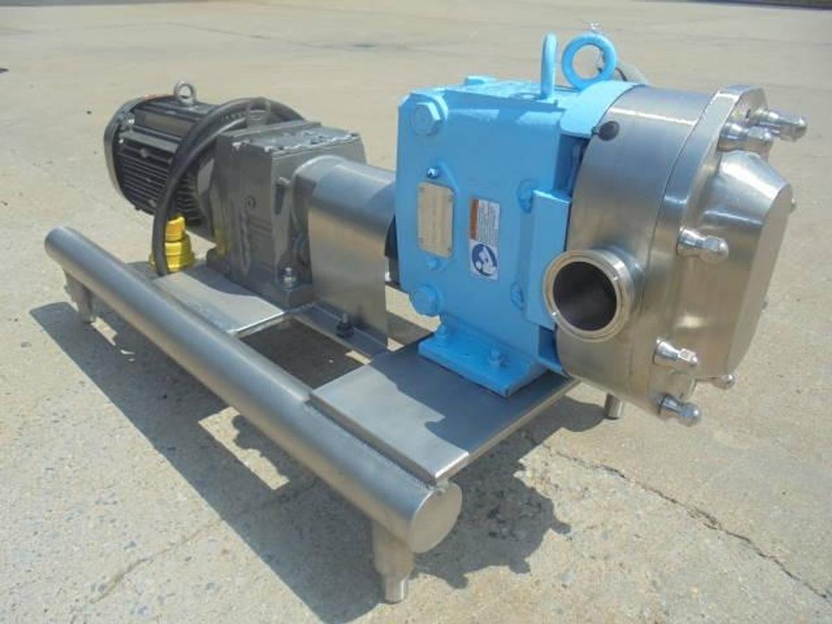 Used SPX Waukesha/Cherry Burrell 040 U2  Jacketed Positive Displacement Pump,  3HP motor