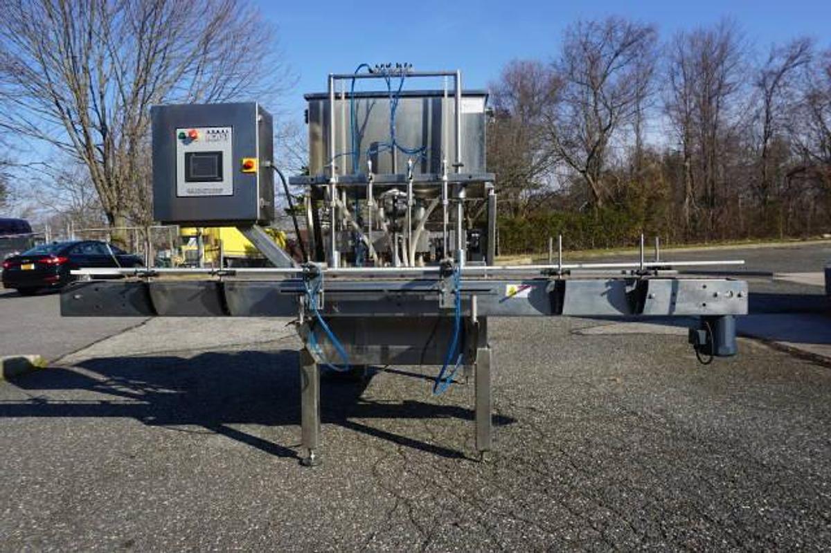 Used Acasi Four Head Automatic Piston Filler,  Like New