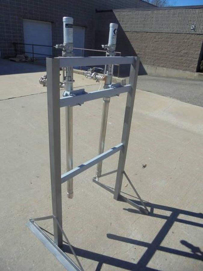 Used Graco “Fast-Flow”” Stainless Air Operated Drum Pumps (2)”