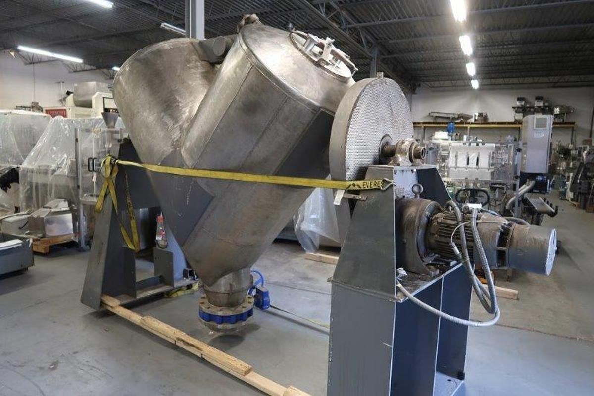 Used 50 CF Patterson Kelley SS Twin Shell V Blender, 55 LB/CF