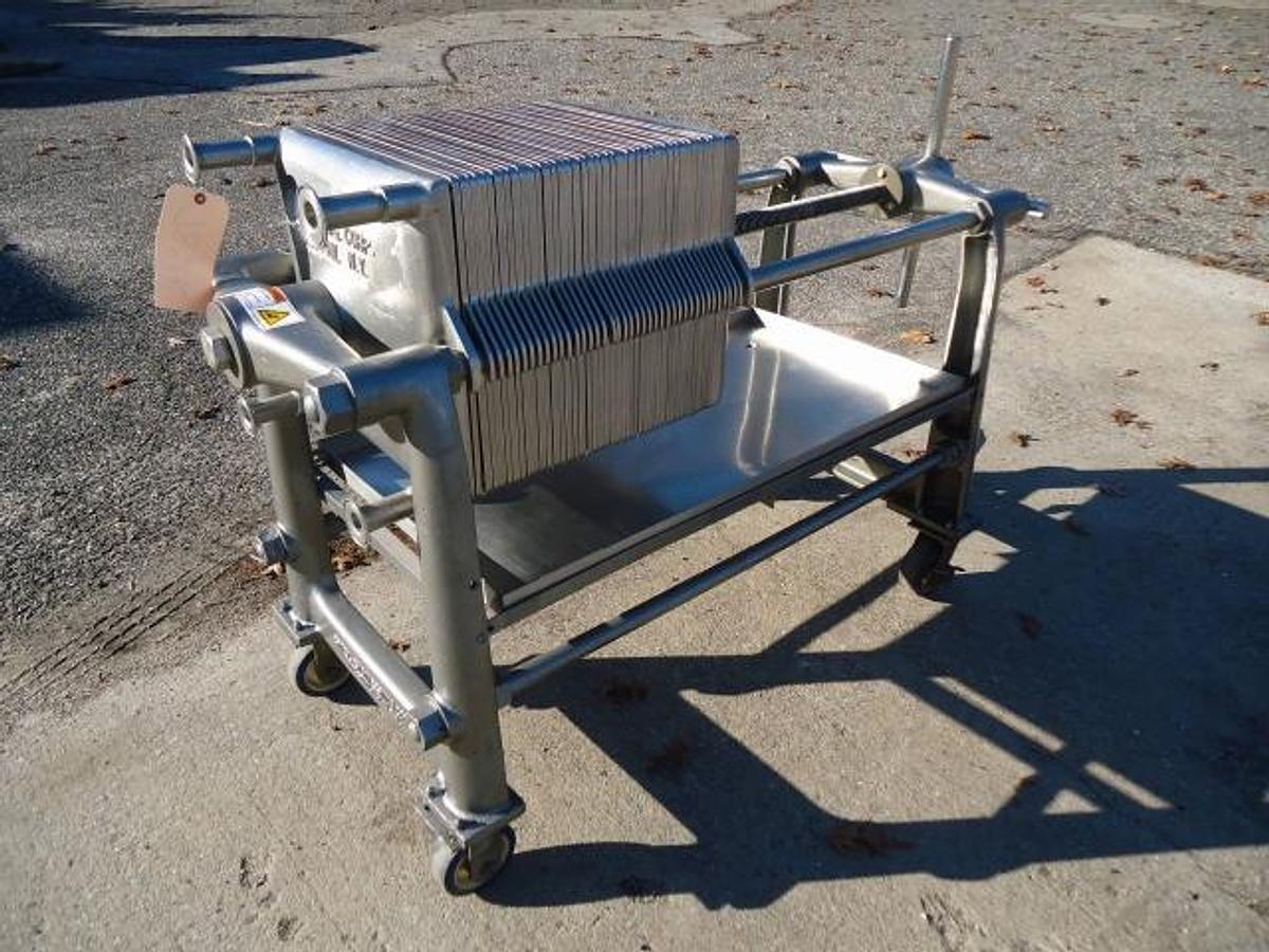 Used Ertel 16 in. X 16 in. Stainless Steel Filter Press, Portable