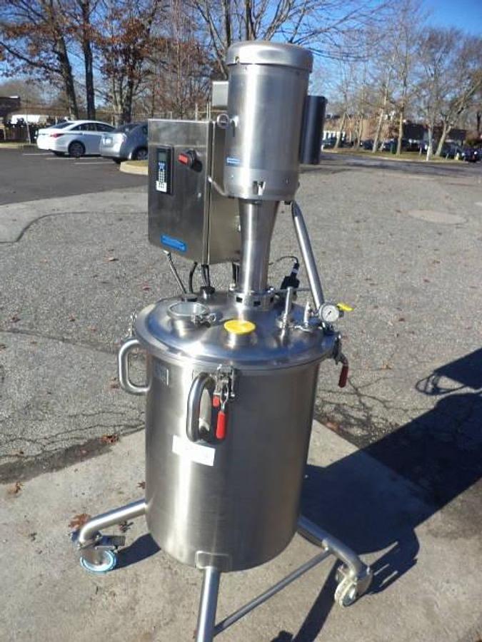 Used Scott Turbon 65 Gallon Stainless Steel Tank With 10HP High Shear Mixer