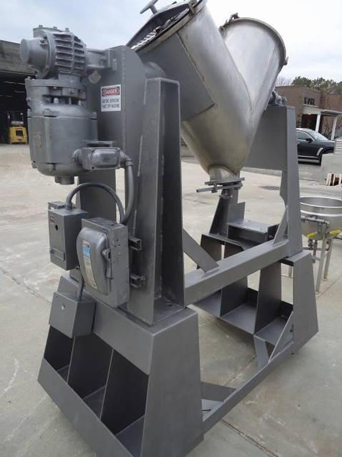 Used 3 Cu.ft. Patterson Kelley Stainless Stee “V” Blender