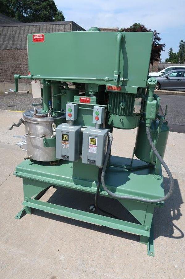 Used Myers 5 Gallon SS Dual Shaft Jacketed Vacuum Mixer, XP Motors