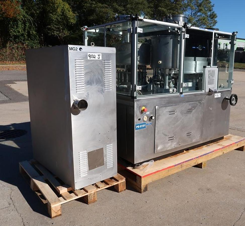 Used MG2 Model G37/N 40-Station Stainless Steel Capsule Filling Machine