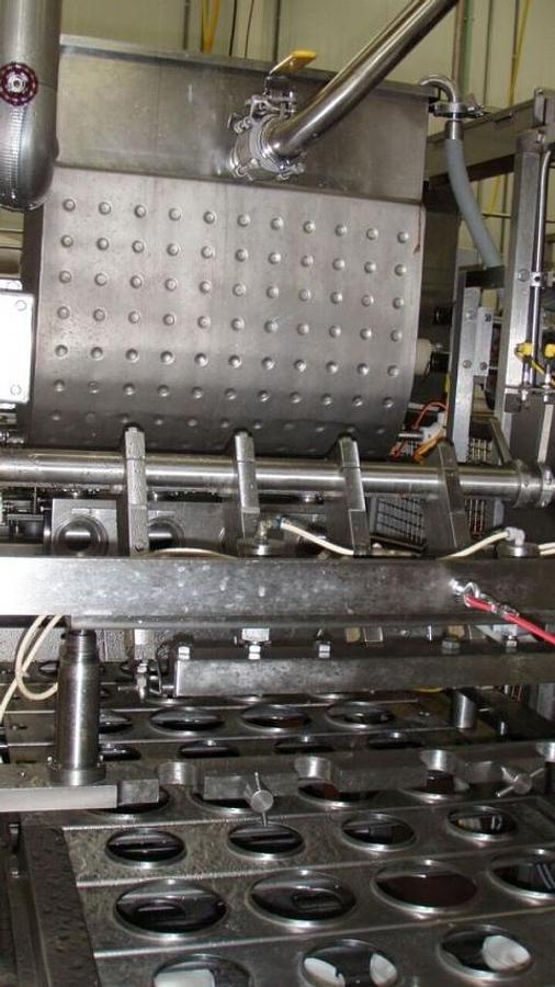 Used Osgood Four Lane Cup Filling System, 3.5 In. & 4.5 In. Diameter Tooling