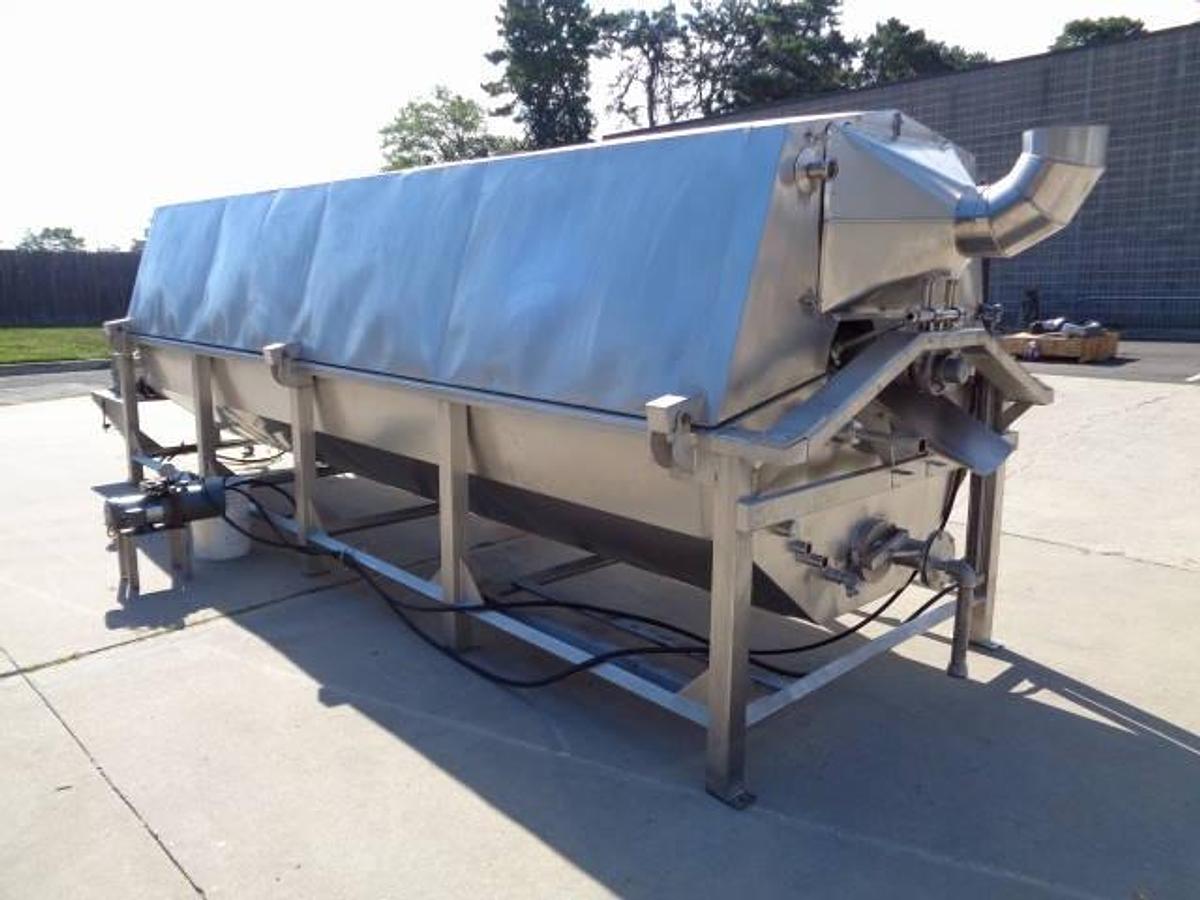 Used Hughes 48 In. Diameter Continuous Rotary Blancher/Cooker