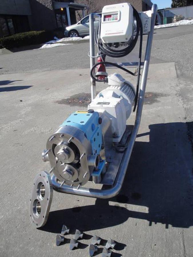 Used Waukesha 30 Ss Positive Displacement Pump, Variable Frequency Drive