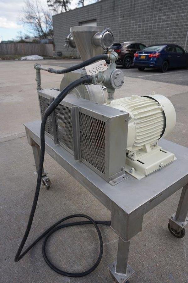 Used AZO Bauermeister UT-02 Stainless Universal Turbo Grinding Mill, 10 HP, XP