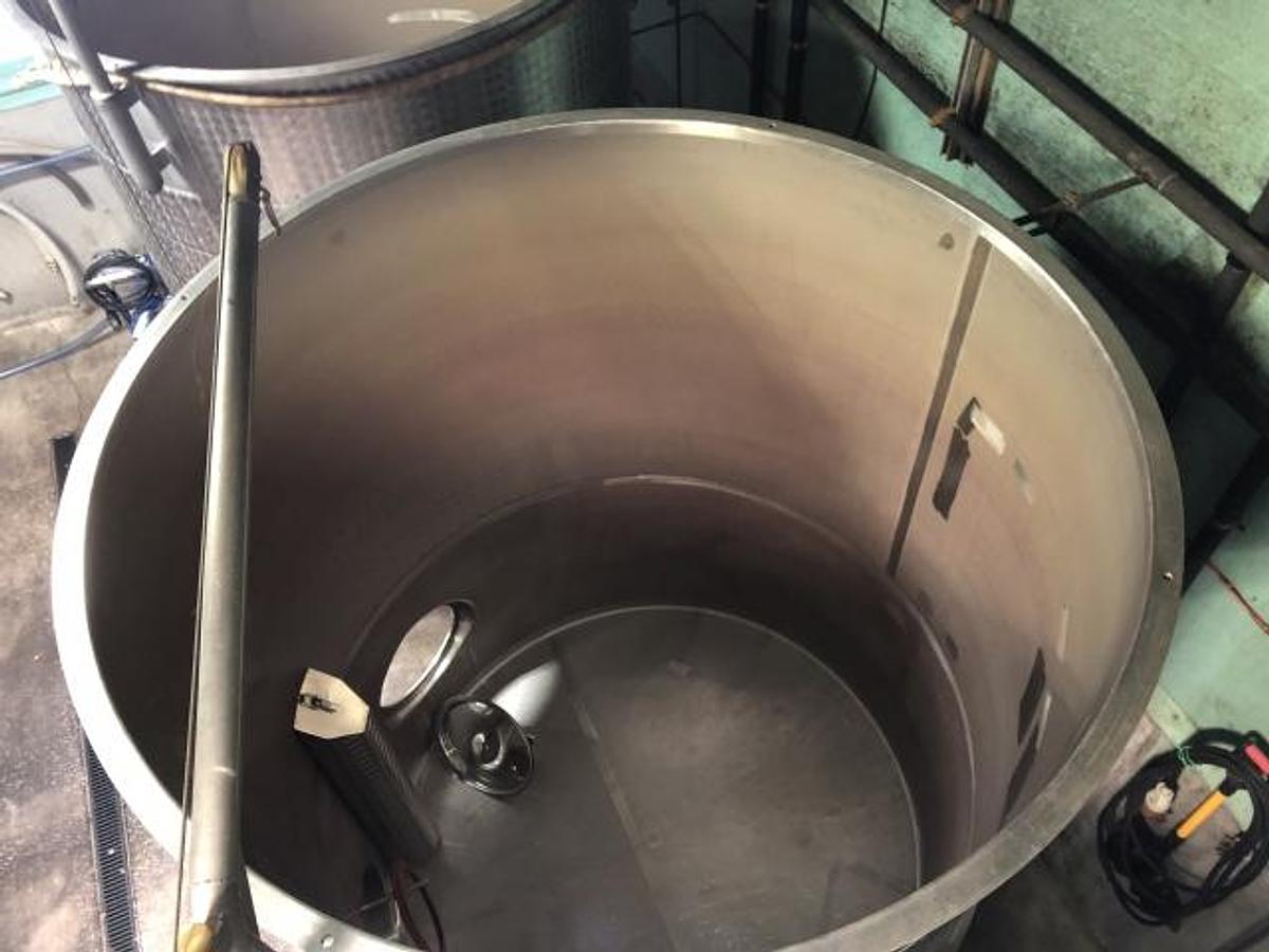 Used 2,000 Gallon Defranceschi SS Jacketed White Wine Fermenting Tanks (3)