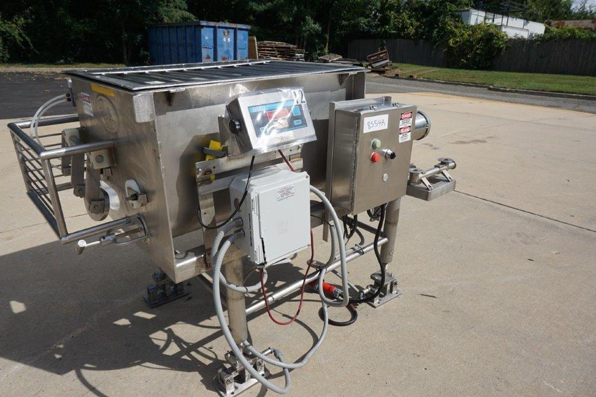 Used Rietz RS-15 Twin Shaft Screw Blender, Load Cells