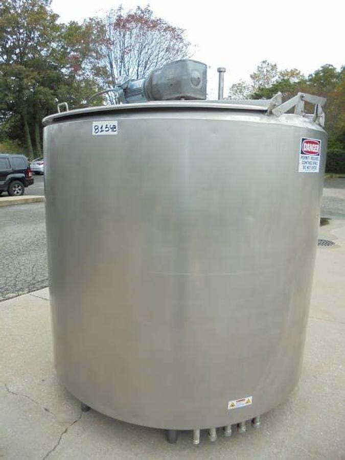 Used 1,000 Gallon Stainless Steel Jacketed Processor, Sweep Agitation