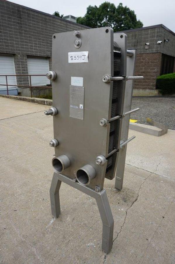 Used Alfa Laval 41 Plate Stainless Steel Heat Exchanger, 100 Sq. Ft.