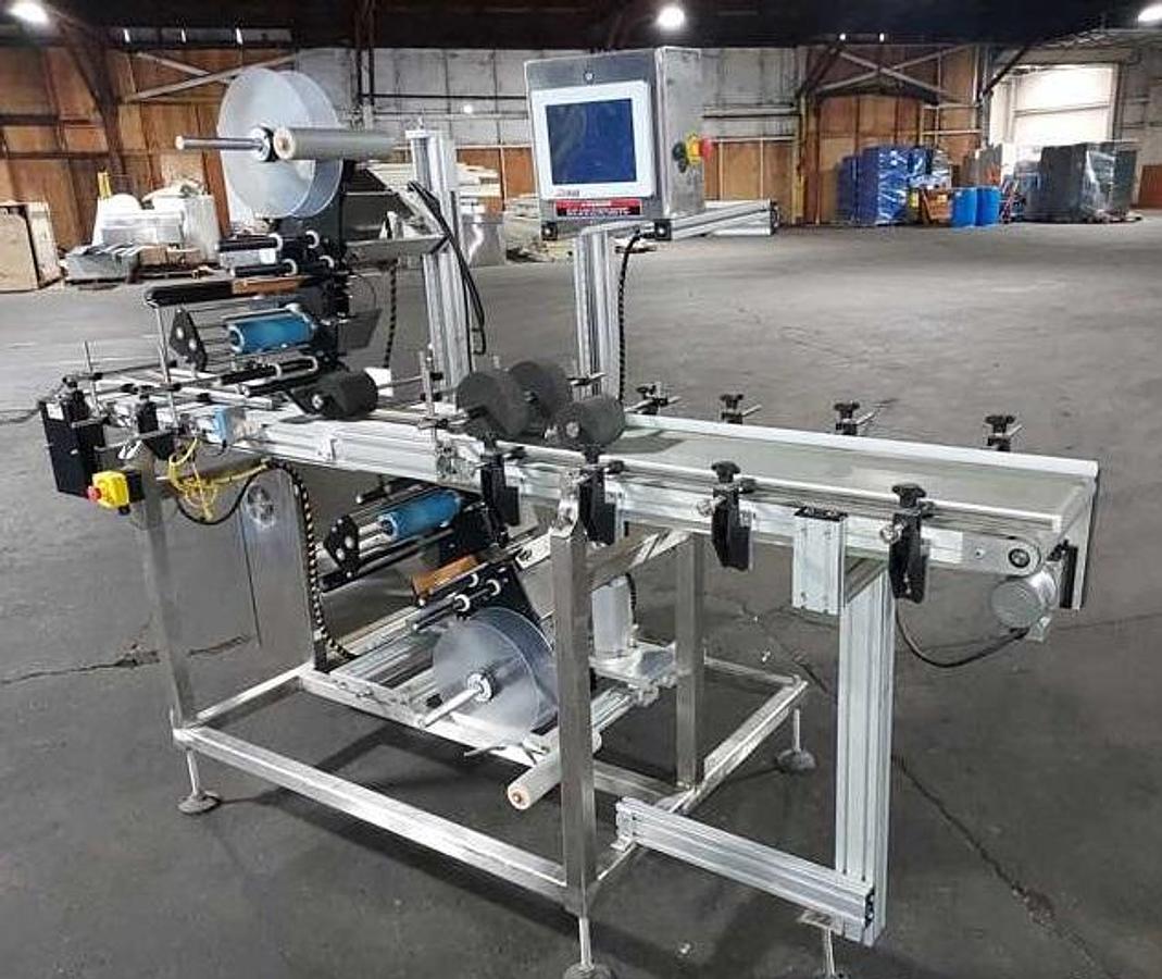 Used All Fill Top and Bottom Pressure Sensitive Bag Labeling System