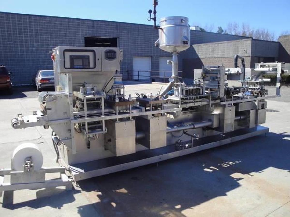 Used Hassia Thl 24-28 Thermoform Fill-Portion Pack-Seal Machine For Condiments