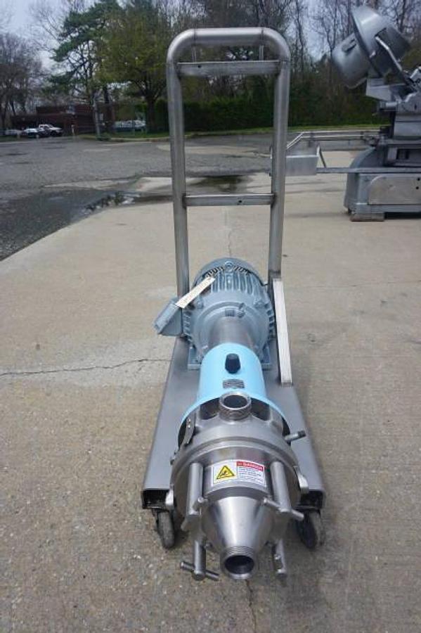 Used Waukesha MS Stainless Steel Horizontal Colloid Mill, Conical Grooved Rotor