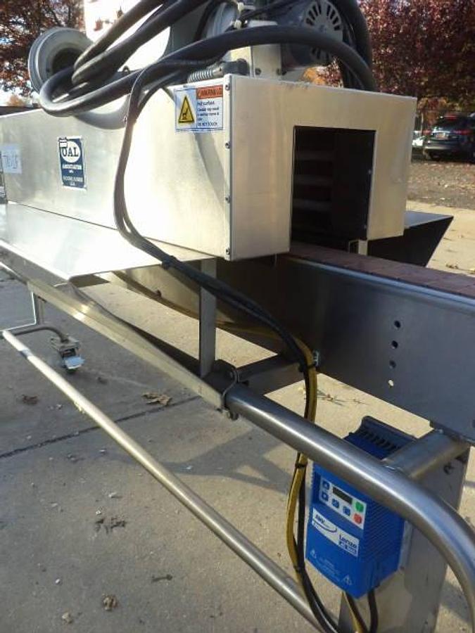 Used OAL Stainless Steel Shrink tunnel With 8 Ft. Long Motorized Conveyor