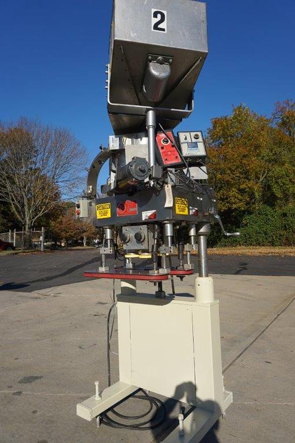 Used Kaps All “E” Screw Capper/Retorquer, 80 Per Minute