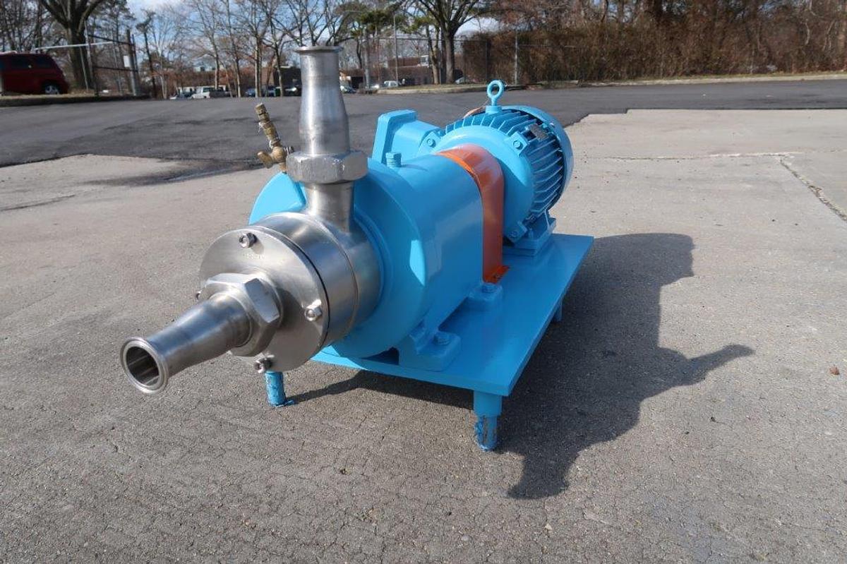 Used Waukesha SP4 Stainless Steel Inline High Shear Pump/Emulsifier, 10 HP XP