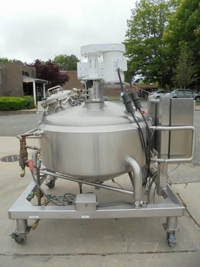Used 200 Gallon DCI Stainless Steel Jacketed Vacuum  Process Kettle/Reactor With Admix Disperser